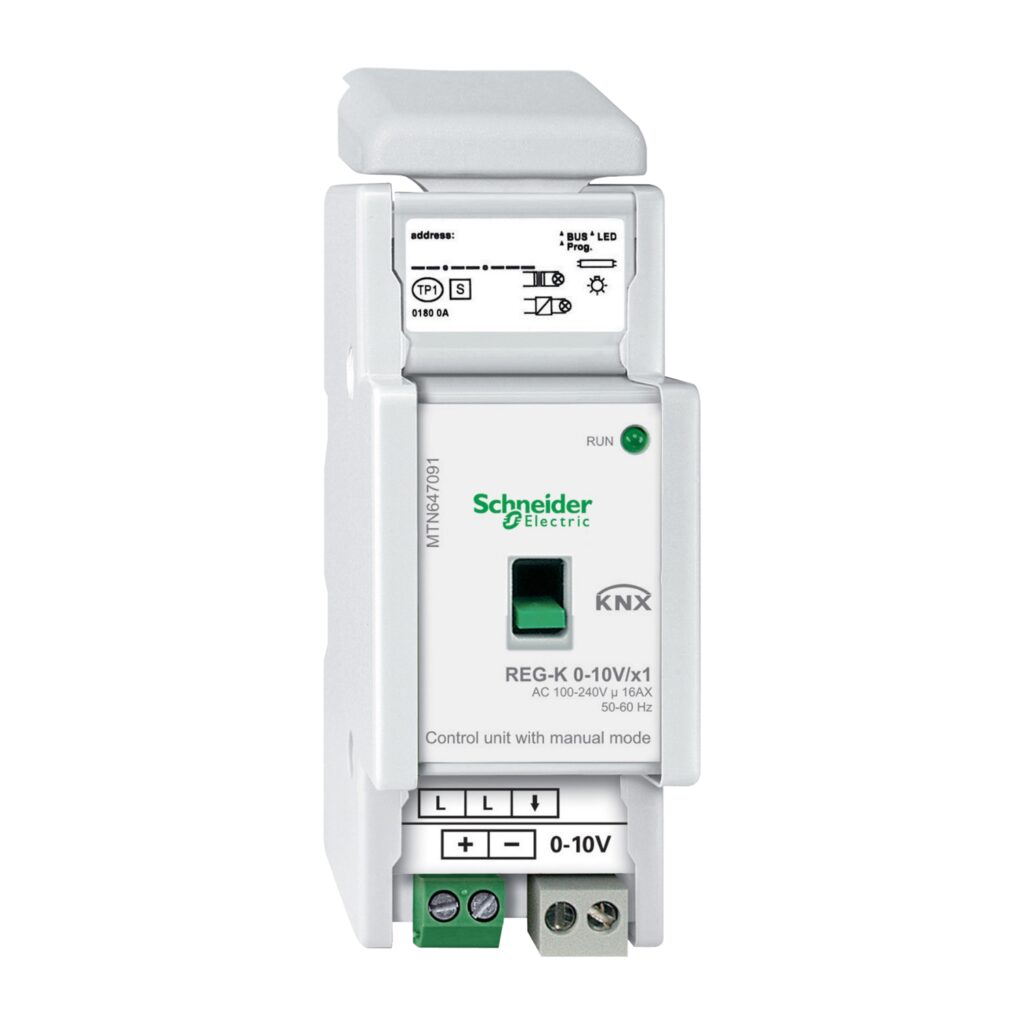 Schneider, KNX, Dimmable Actuator, [MTN647091], 1-10 V 1 Module, Manual ...