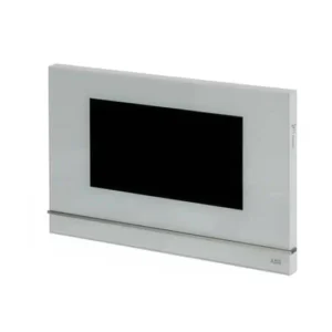 Yandan görünüm, ABB SmartTouch 7 inç Beyaz Cam KNX Akıllı Ev Kontrol Paneli (6136/07-811-500)