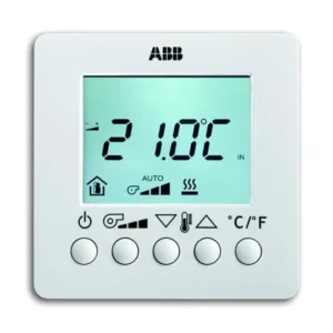ABB 6138/11-84-500 KNX compatible fan coil thermostat front view