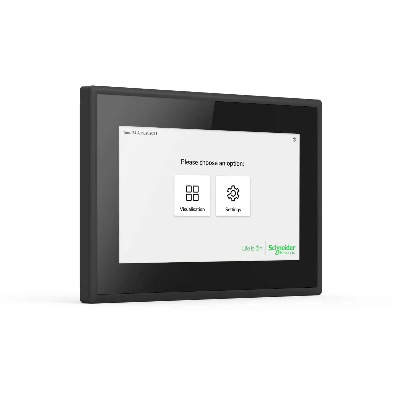 شنايدر إلكتريك سبيس لوجيك KNX لوحة لمس IP MTN6260-7760، 7 بوصة، أسود، تحكم ذكي في المباني