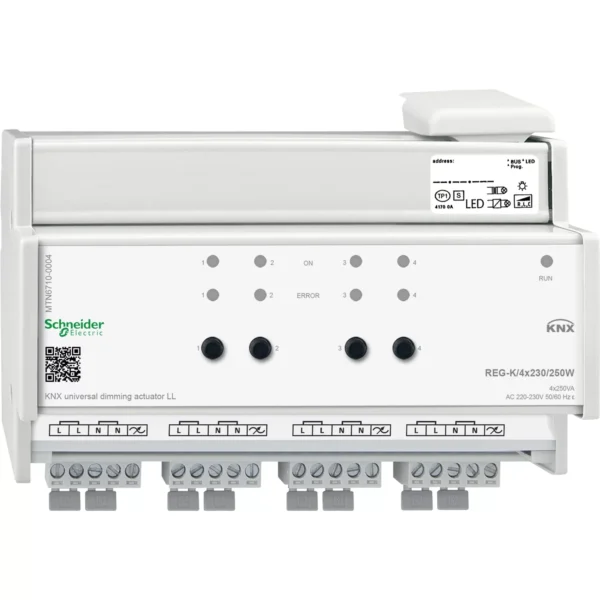 Schneider Electric MTN6710-0004 KNX 4 Channel Dimmable Actuator