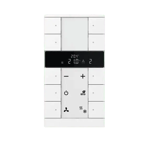 وحدة التحكم في درجة حرارة الغرفة Tenton ABB KNX أبيض