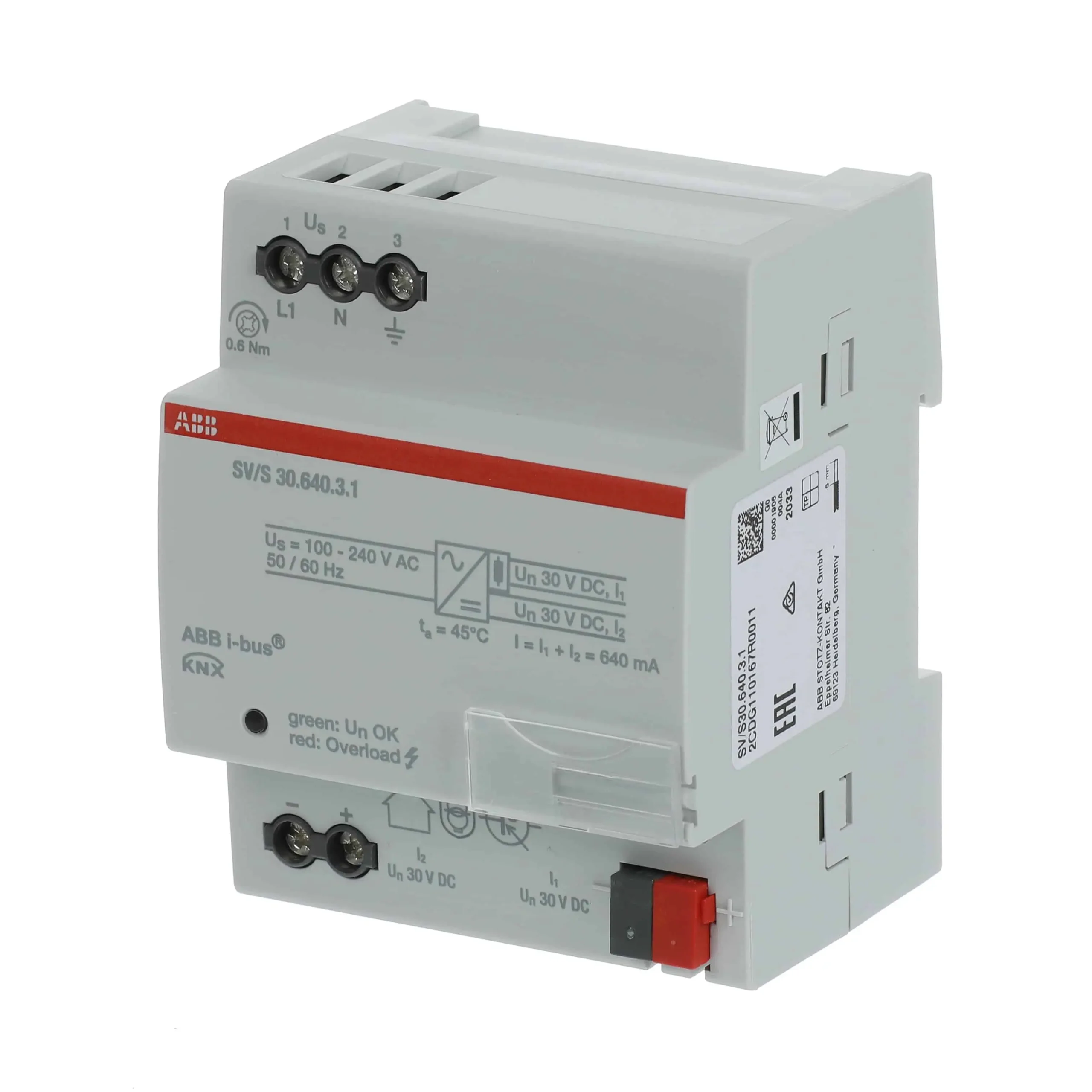 ABB KNX Power Supply SV/S30.640.3.1 - Dual Output